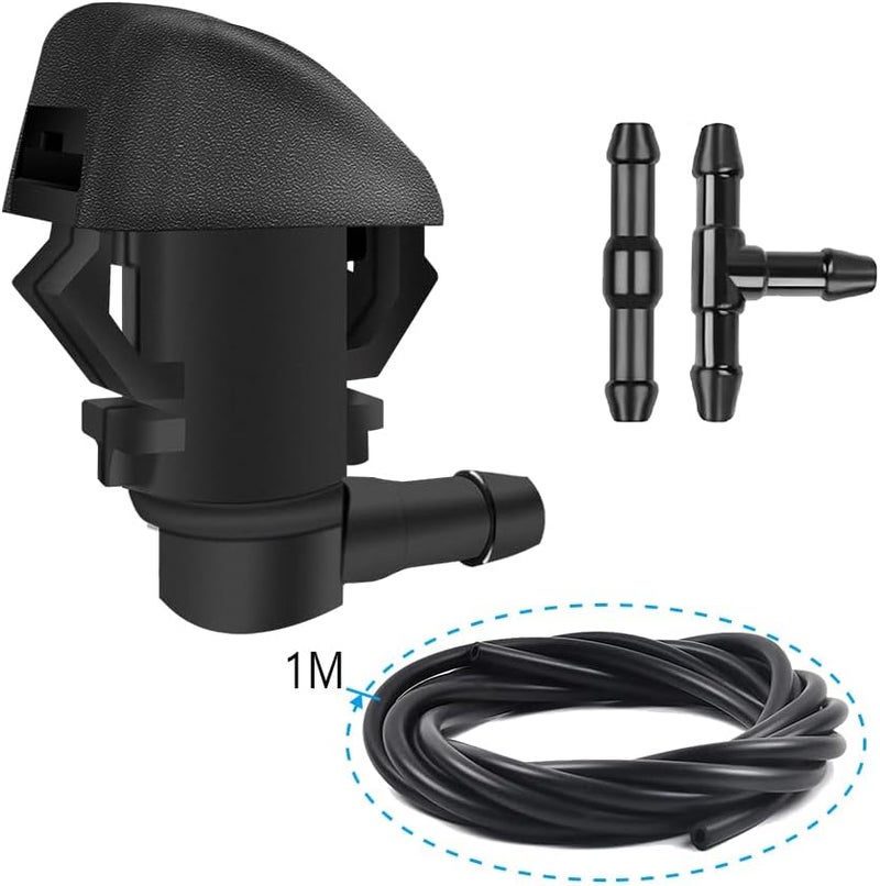 DWARFOO Windshield Washer Nozzles Kit, Windshield Washer Hose Kit with Connectors Compatible with Honda Pilot 2009-2012 2014 2015, Replace OEM# 76810-SZA-A01ZA - Image 3